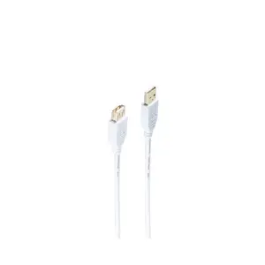 USB Cable ShiverPeaks BS77120-W 1m USB 2.0 White