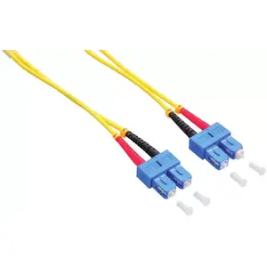Fibre optic cable LOGILINK FP0LS07 — OS2 singlemode, 9 µm core, full duplex, 7.5 m, yellow