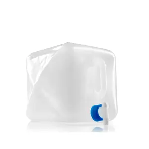 Water Cube 10 L collapsible water container by GSI Outdoors — 10,000 ml, polyethylene/PP/silicone, 203×203 mm