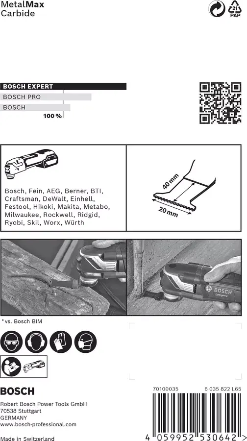 Полотно для погружного реза Bosch 2 608 900 012 Photo 8
