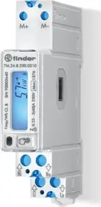 Finder 7M.24.8.230.0310 Single-Phase Bidirectional Digital Energy Meter 40A, MID Certified, M-Bus and NFC