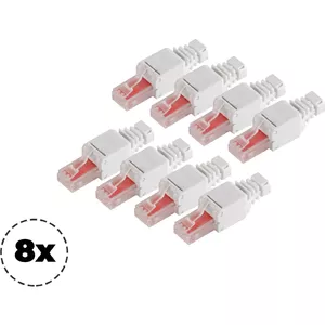 Сетевой разъем ShiverPeaks 75011-8 Cat.6 безинструментальный RJ45, 8P8C