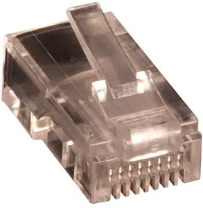 Lanview LVN125432 проводной коннектор RJ45 Cat5e UTP штекер прозрачный 10 шт