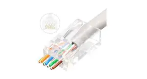 Lanview LVN125306 Проводной коннектор RJ45 Cat6A Мужской Прозрачный 50 шт.