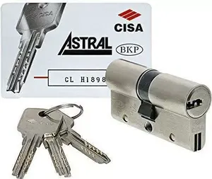 Smart door cylinder NUKI Cisa Astral S 30/30 — mechanical euro profile cylinder, ø30/30 mm