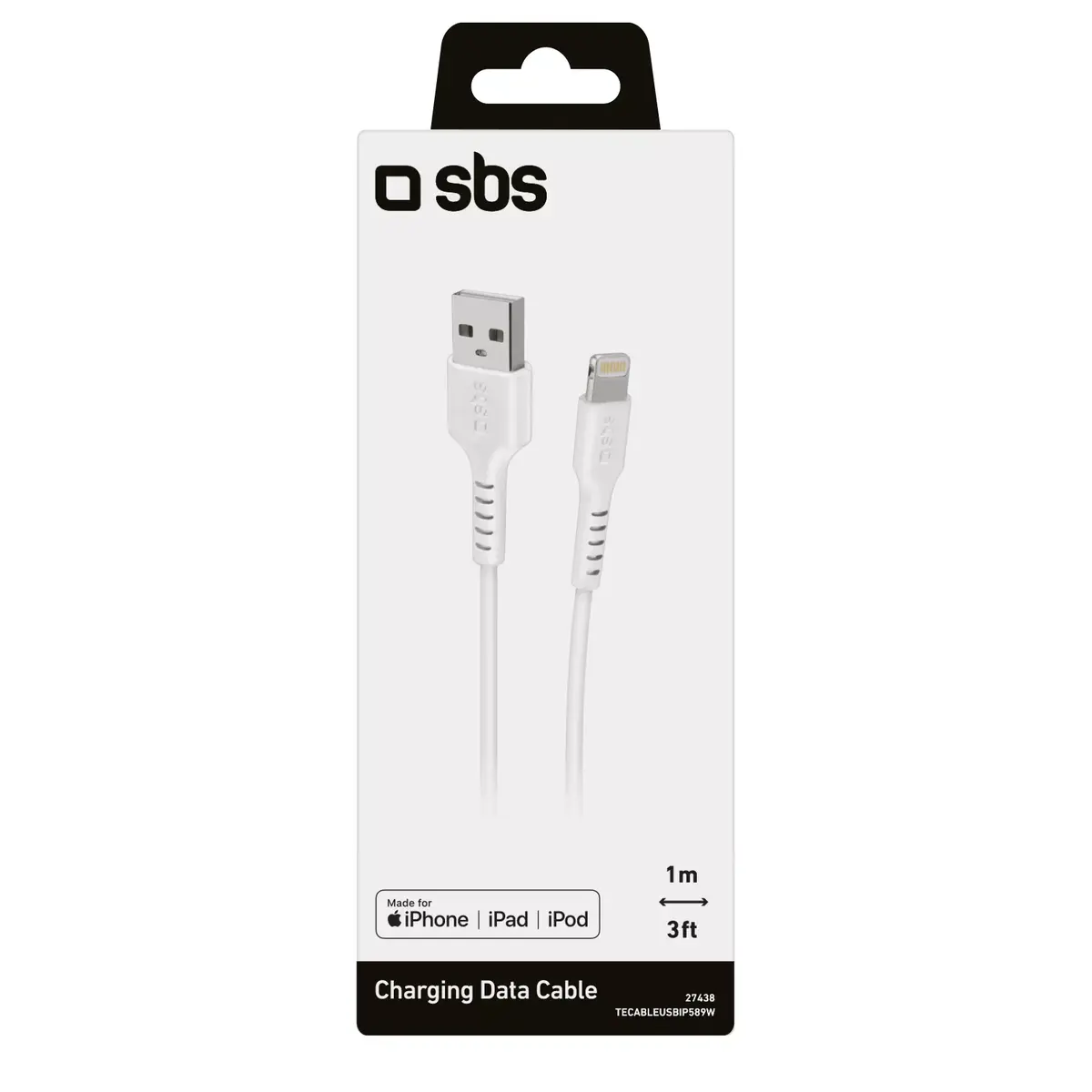 Lightning kabelis SBS TECABLEUSBIP589W Photo 2
