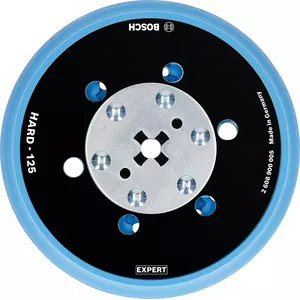 Abrasive multi-hole backing pad Bosch 125 mm hard, M8 5/16" thread, Expert Range