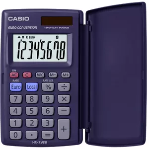 Casio HS-8VER kalkulators Kabata Pamata kalkulators Zils