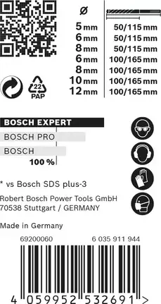 Urbumu komplekts Bosch Expert 2 608 900 195 Photo 4