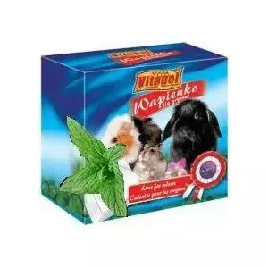 Mineral Block for Rodents vitapol with Peppermint 40 g — chewable mineral stone, single piece