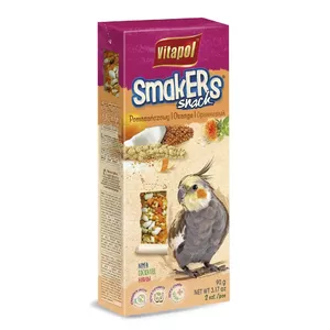 STANDARD Smakers orange for cockatiel 2pcs 90g - Vitapol nūjiņas ar apelsīnu vidējiem papagaiļiem.