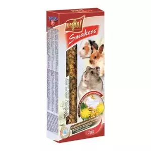 Лакомство-палочки vitapol STANDARD для грызунов и кроликов, йогурт и одуванчик, 2 шт. 90 г (10 шт.)