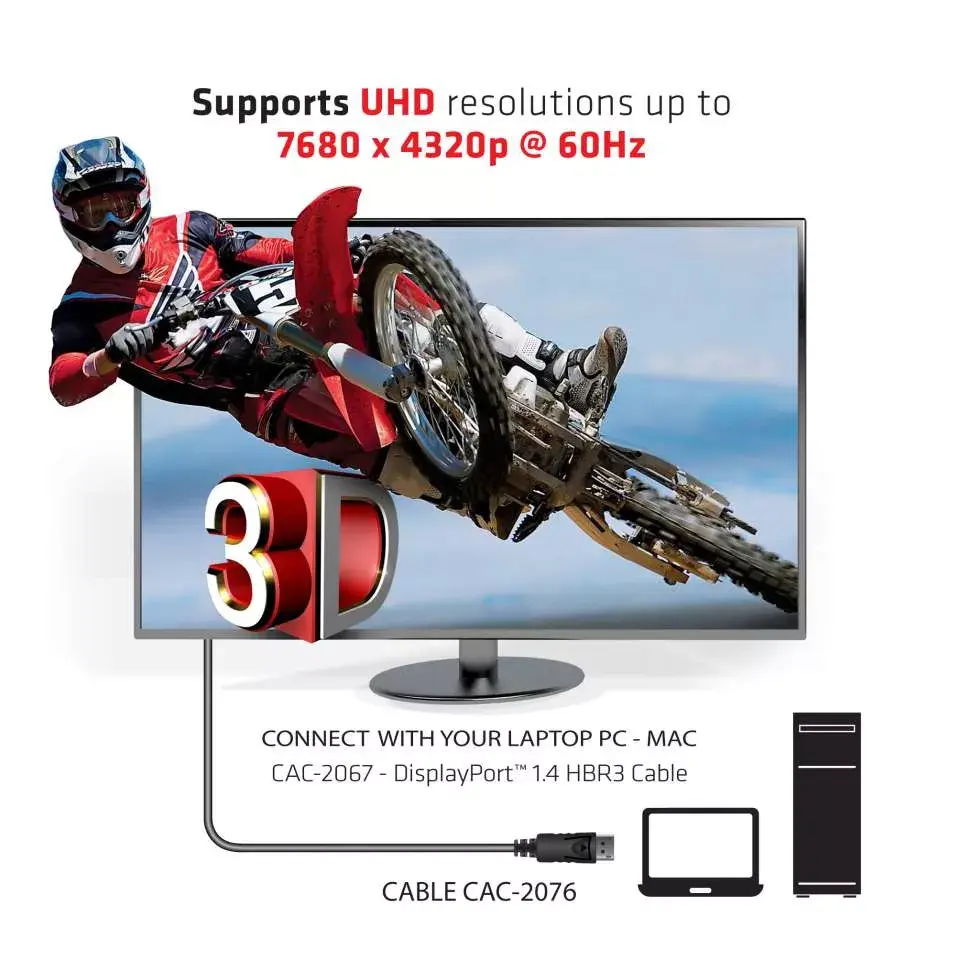 DisplayPort kabelis CLUB3D CAC-2067 Photo 6