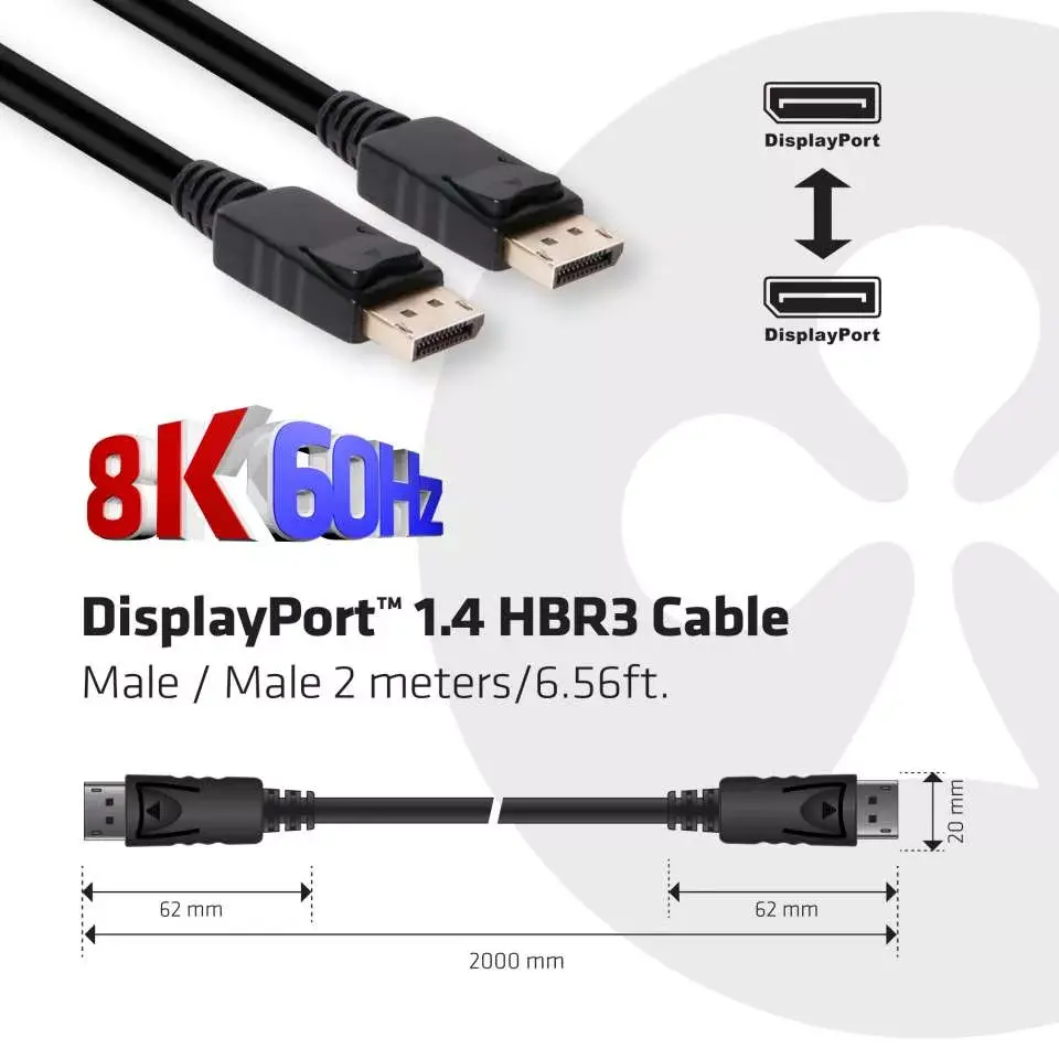 DisplayPort kabelis CLUB3D CAC-2068 Photo 4