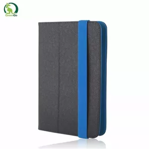 Planšetdatora maciņš GreenGo Orbi priekš 7–8" planšetēm, universāls, melns/zils