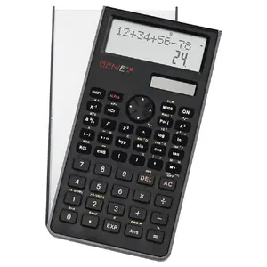 Calculator Genie 12071 Pocket Financial — 10-digit, 2-line display, battery-powered, black
