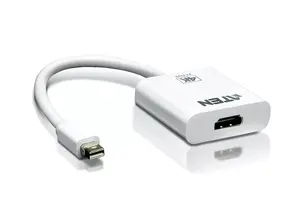 ATEN mini DisplayPort to HDMI Active Converter VC981 — 4K (3840×2160@30Hz), 3D, male mDP to HDMI