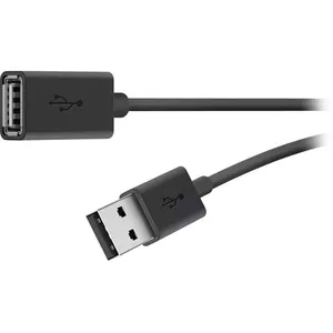 Belkin USB 2.0 A M/F 3m USB kabelis USB A Melns