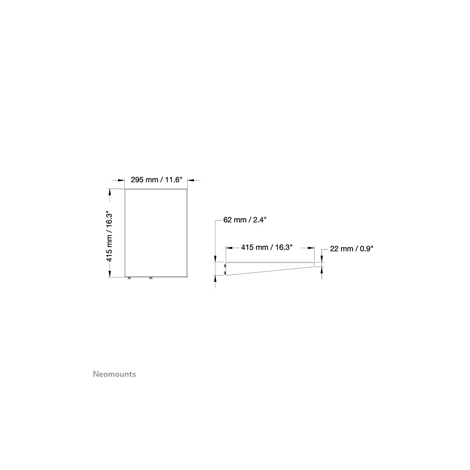 Neomounts PLASMA-M2SIDESHELF Photo 3