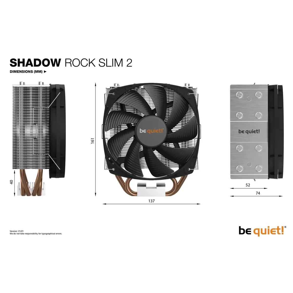 CPU dzesētājs be quiet! Shadow Rock Slim 2 Photo 8