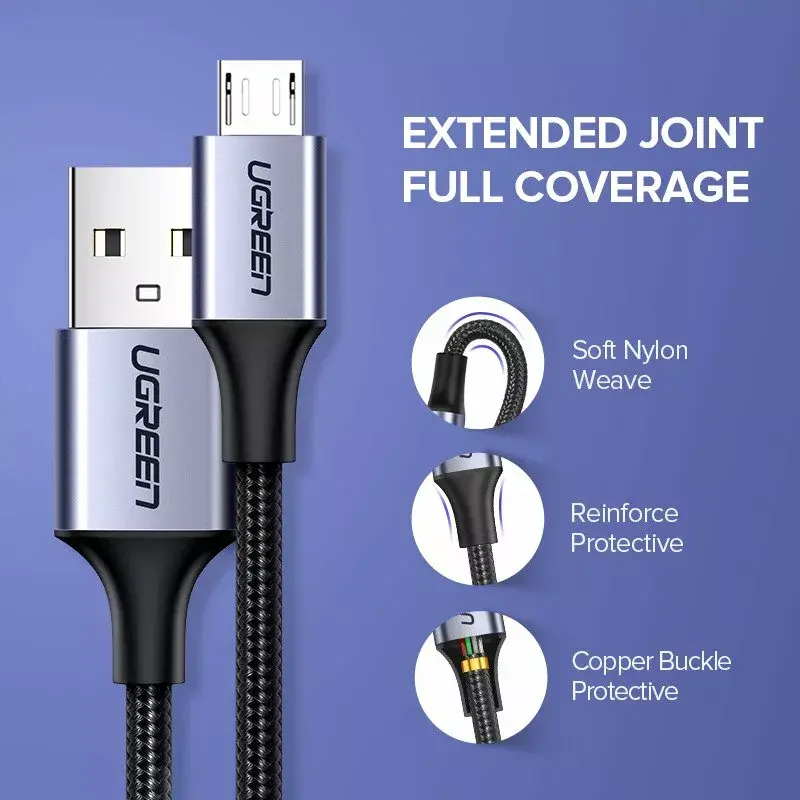 UGREEN USB kabelis 60153 microUSB 2 m Photo 6