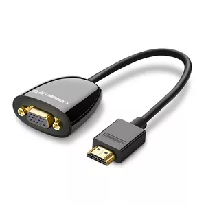 Ugreen 40253 video cable adapter 0.25 m HDMI Type A (Standard) VGA (D-Sub) Black