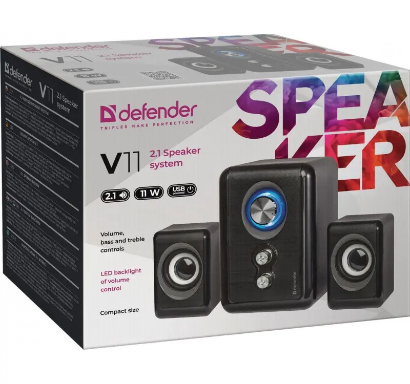 DEFENDER V11 11 Вт проводная 2.1 настольная колонка Photo 4