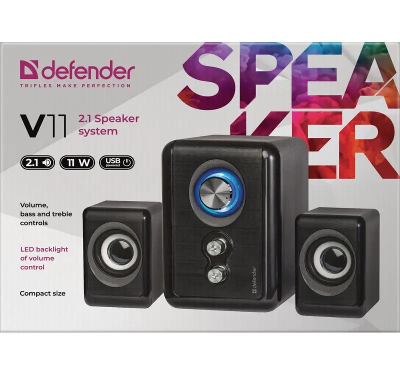 DEFENDER V11 11 Вт проводная 2.1 настольная колонка Photo 6