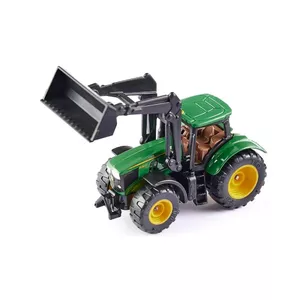 Priekšējais iekrāvējs rotaļlieta Siku John Deere modelis S1395, 3+, melns un zaļš
