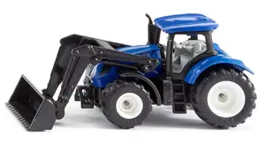 Игровой фронтальный погрузчик Siku New Holland модель S1396, возраст 3+, чёрно-синий