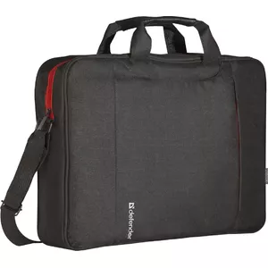 Laptop bag DEFENDER 15.6" (39.6 cm) — polyester, removable shoulder strap, zipper, black