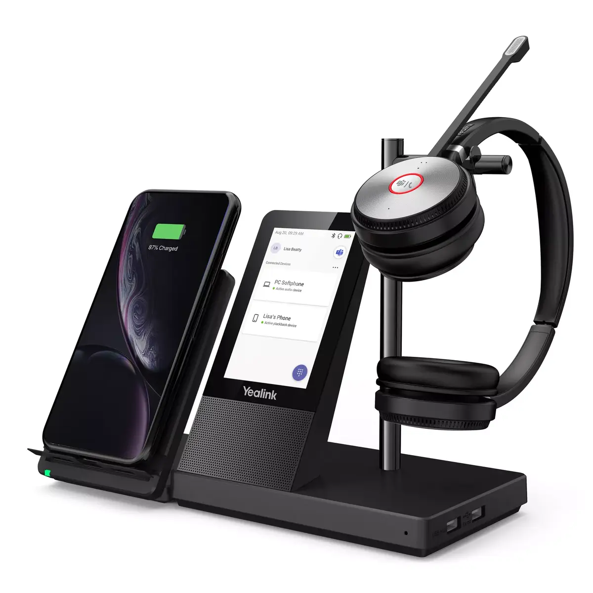 Personīgā audio konferenču sistēma Yealink WH66 DECT Wireless Headset DUAL TEAMS Photo 3