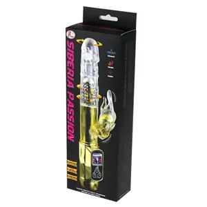 Vibrators BAILE Rabbit Siberia Passion Gold D-199959 — truša tipa personīgais massieris