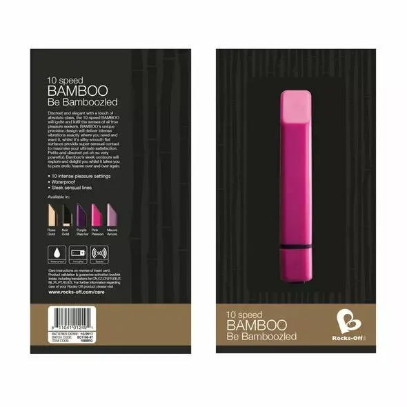 Вибратор rocks off Bamboo Gold Silicone Photo 3