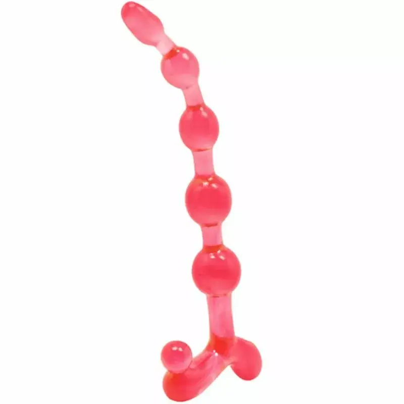 Анальные бусы BAILE BENDY TWIST RED Photo 2