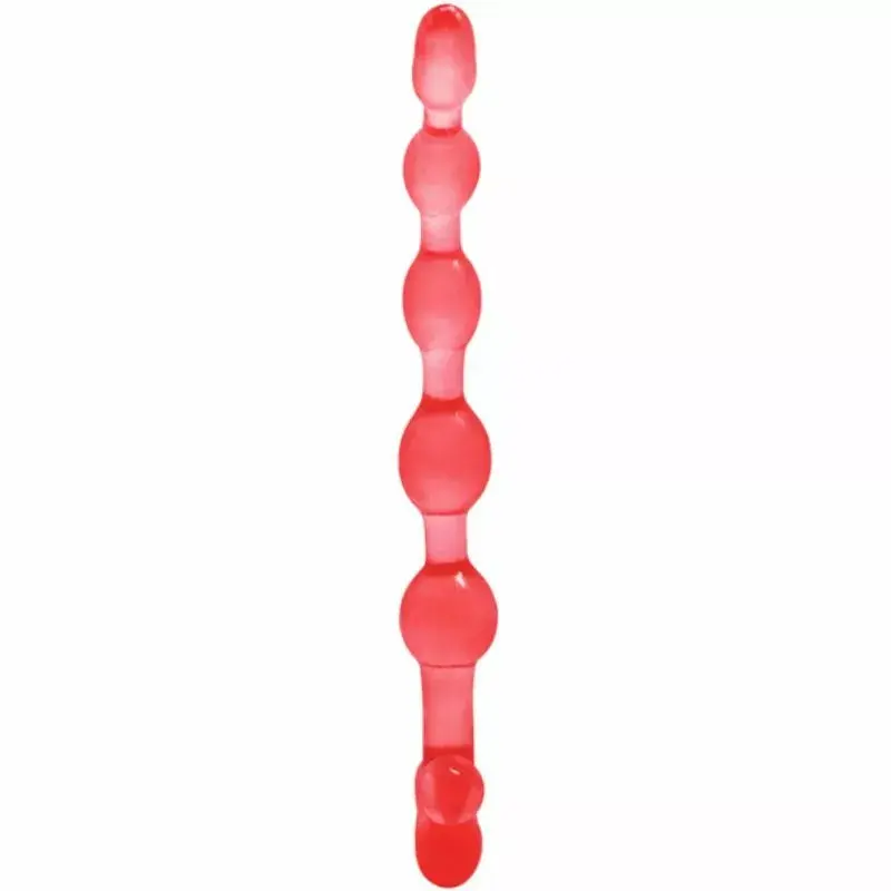 Анальные бусы BAILE BENDY TWIST RED Photo 3