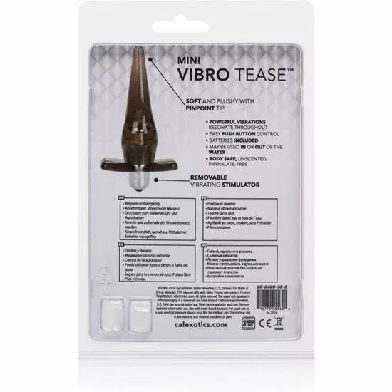 Анальная пробка CalExotics Mini Vibro Tease Photo 5