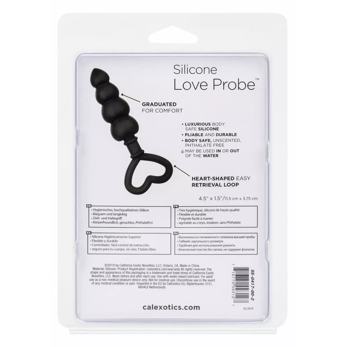 Анальные бусы CalExotics Silicone Love Probe Photo 13