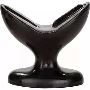 Анальная пробка California Exotics CalExotics Silicone Medium чёрная, медицинский силикон, заострённый кончик, фланцевая база, 0.205 кг