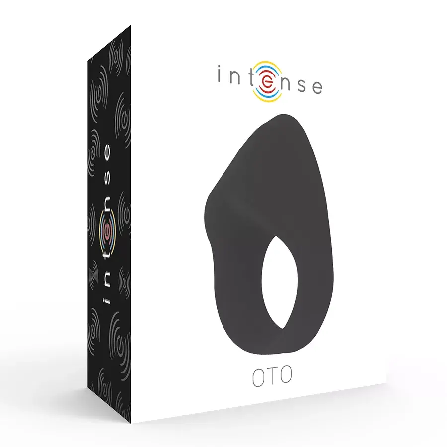 Penisa uzgalis INTENSE OTO BLACK vibrējošs gredzens Photo 2