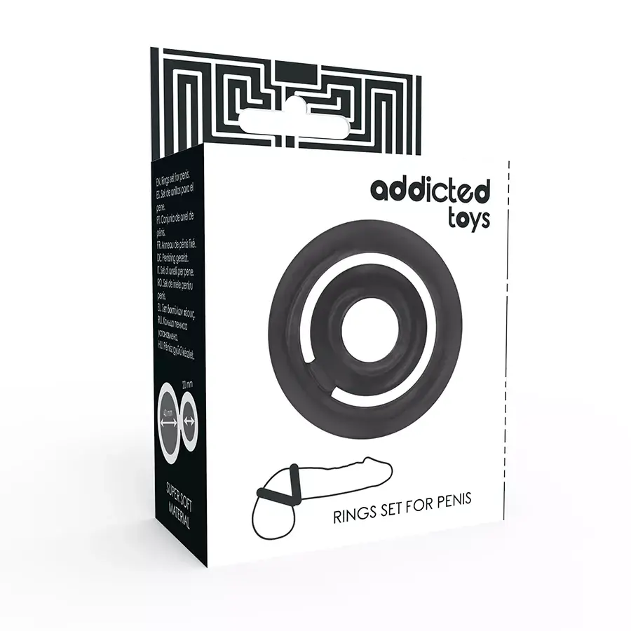 addicted toys C-Ring POTENZ Black — кольцо для пениса Photo 3