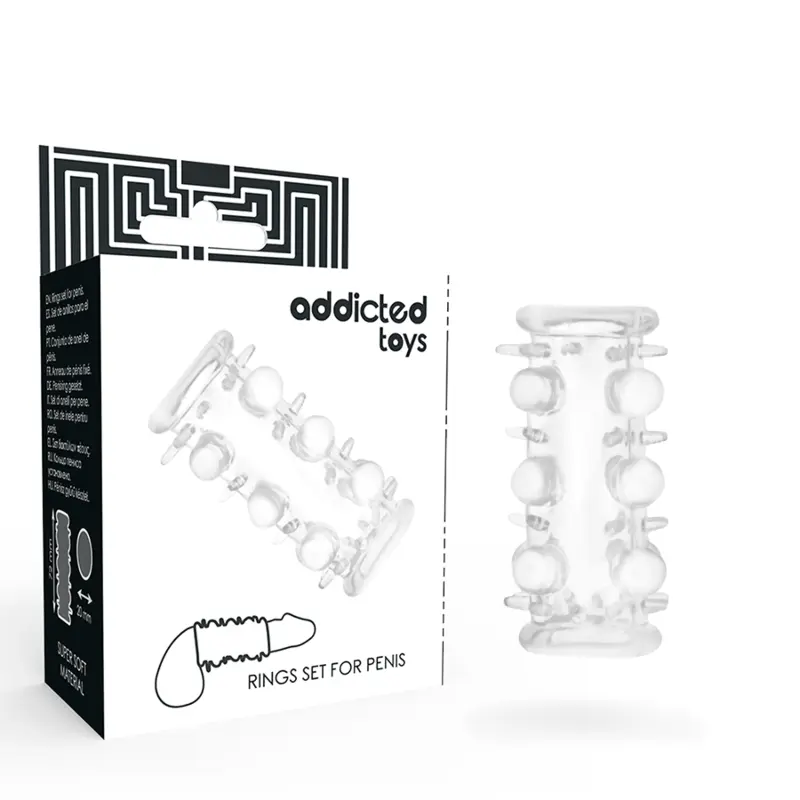 Addicted Toys dzimumlocekļa uzmava, caurspīdīga, D-222071