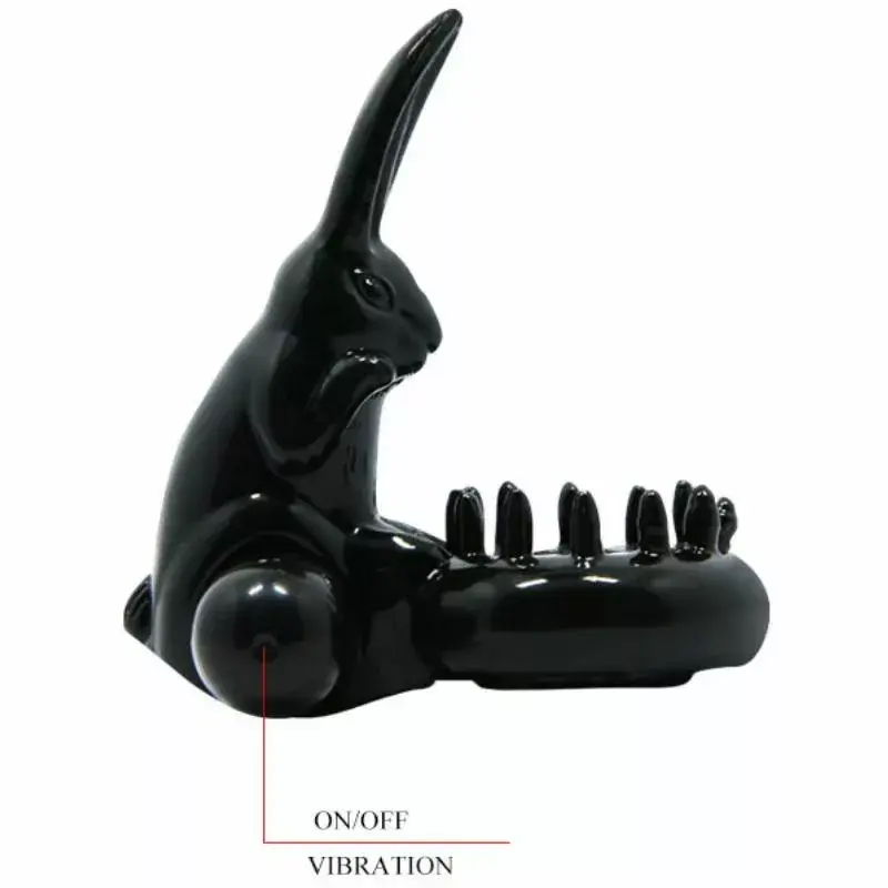 Penis Extension BAILE Sweet Ring with Rabbit D-219318 Photo 5
