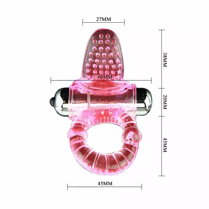Penis Ring BAILE SWEET ABS 10 RHYTHMS RING PINK VIBRATOR Photo 4