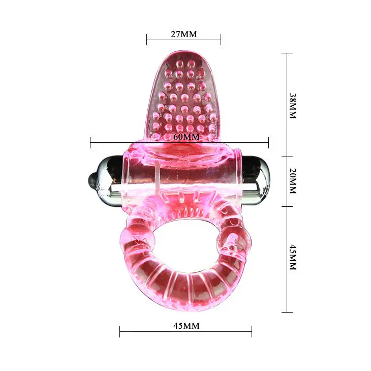 Penis Ring BAILE SWEET ABS 10 RHYTHMS RING PINK VIBRATOR Photo 4