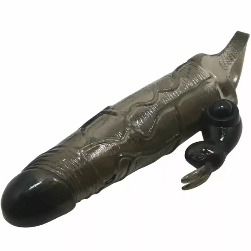 Penisa stiprinājums BAILE BRAVE MAN PENIS COVER WITH RABBIT BLACK Photo 3