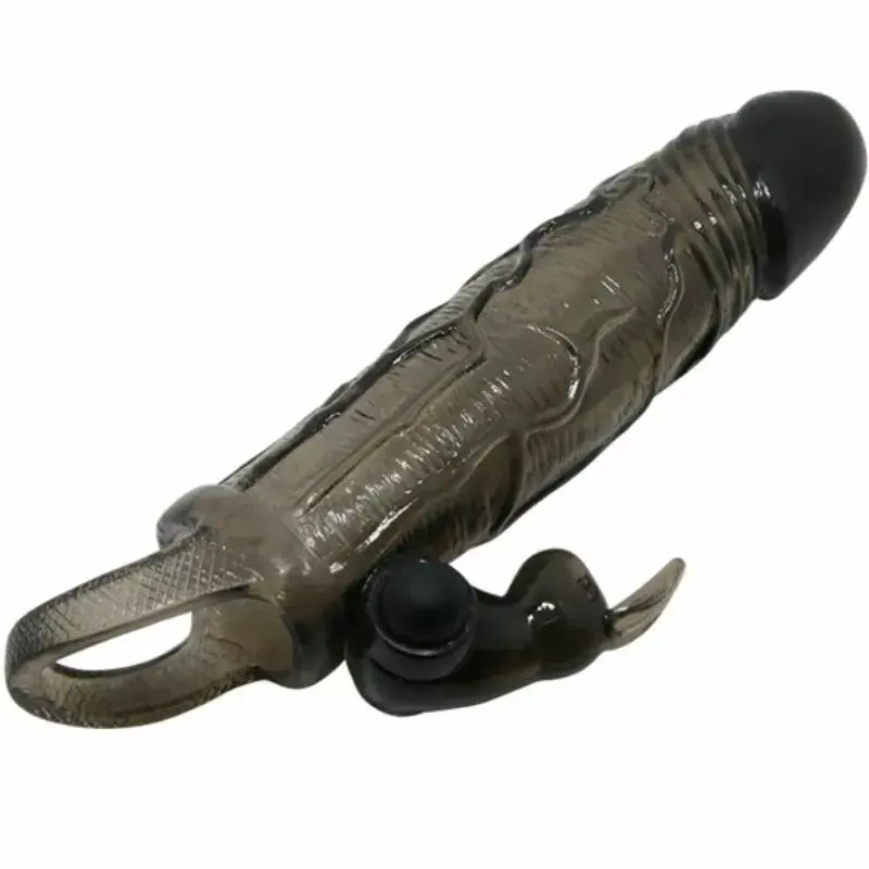 Penisa stiprinājums BAILE BRAVE MAN PENIS COVER WITH RABBIT BLACK Photo 4