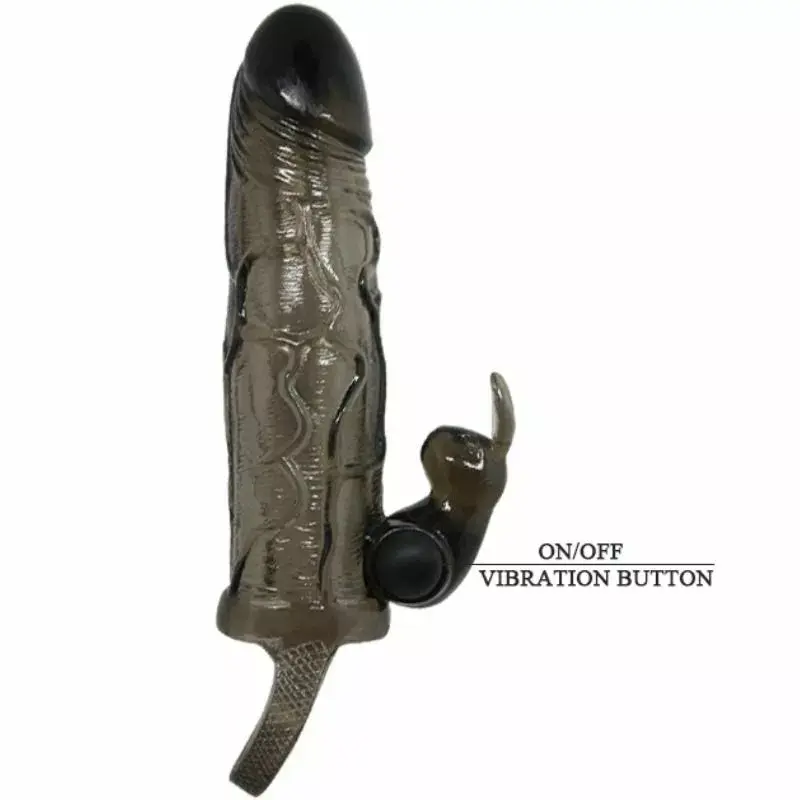 Penisa stiprinājums BAILE BRAVE MAN PENIS COVER WITH RABBIT BLACK Photo 6
