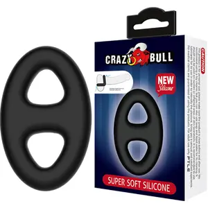 Силиконовое кольцо crazy bull D-218746 Double Oval — двойное овальное взрослое кольцо
