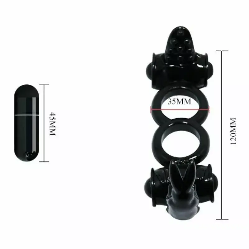 Ring BAILE D-219322 double ring with double rabbit Photo 4